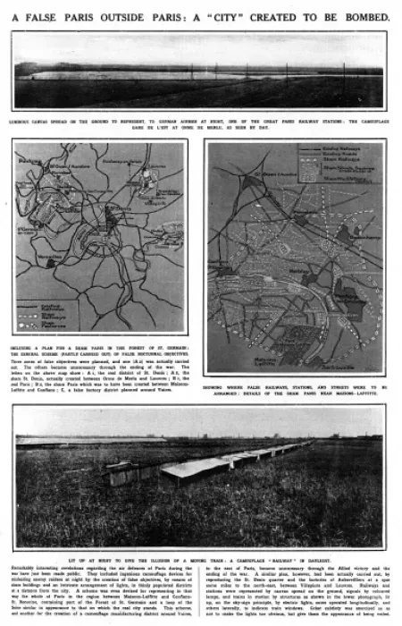 Framed Print : A false Paris outside Paris: A city created to be bombed, 1920 Framed Print : A false Paris outside Paris: A city created to be bombed, 1920