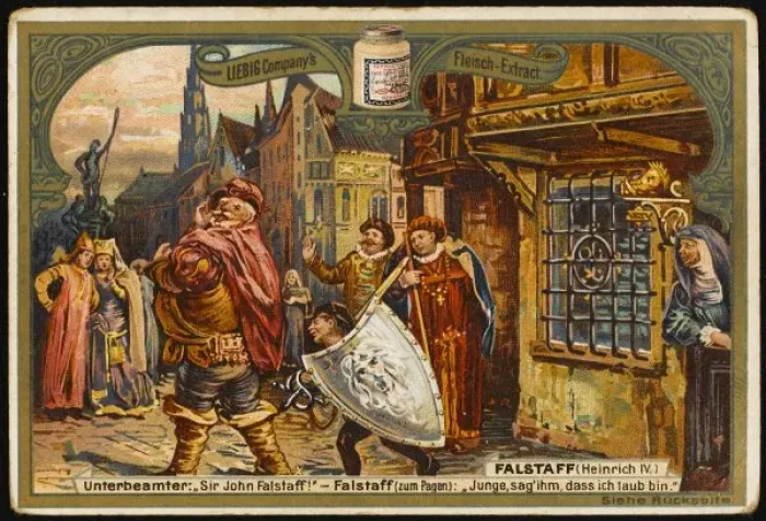 Framed Print : Falstaff and Page Framed Print : Falstaff and Page