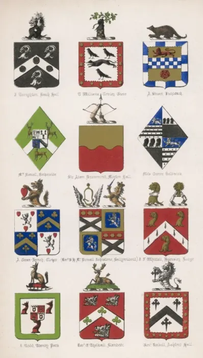 Framed Print : Family Coats of Arms 15 Framed Print : Family Coats of Arms 15