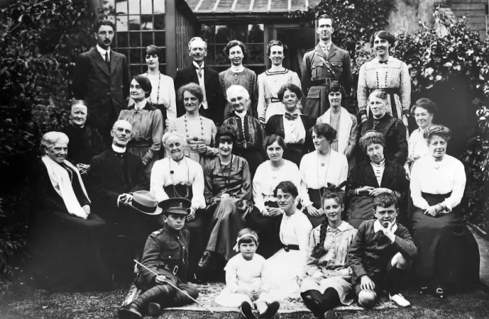 Framed Print : A family group, c 1915 Framed Print : A family group, c 1915