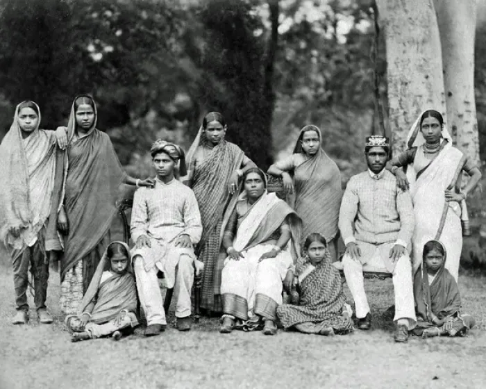Framed Print : Family group, India Framed Print : Family group, India