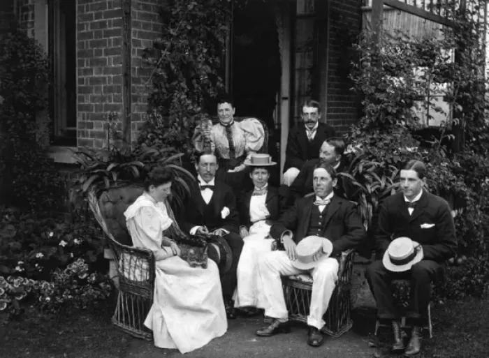 Framed Print : Family group photograph, c. 1900 Framed Print : Family group photograph, c. 1900