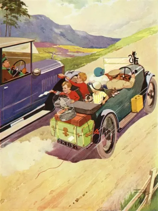 Framed Print : Family Off for a Holiday Framed Print : Family Off for a Holiday