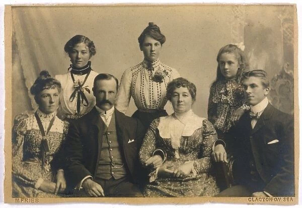 Family Photo C1905. Husband, wife and their five children