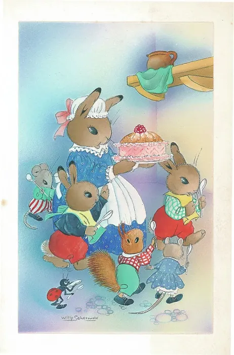 Framed Print : Family of Rabbits (Bunnies) in domestic setting Framed Print : Family of Rabbits (Bunnies) in domestic setting