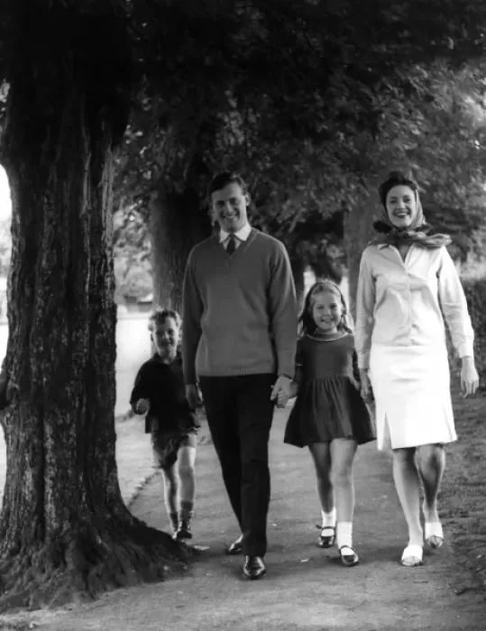 Framed Print : Family Walking in Park Framed Print : Family Walking in Park