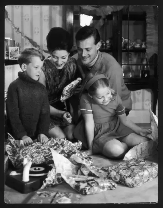 Framed Print : Family Xmas Presents Framed Print : Family Xmas Presents