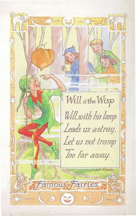 Framed Print : Famous Fairies Will o the Wisp Framed Print : Famous Fairies Will o the Wisp