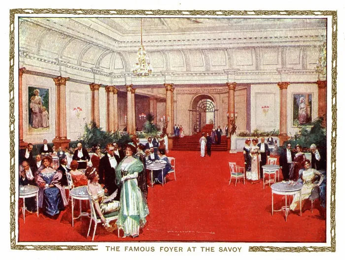 Framed Print : The Famous Foyer at The Savoy Hotel, London Framed Print : The Famous Foyer at The Savoy Hotel, London