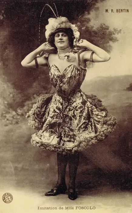 Framed Print : Famous French female impersonator M. R. Bertin
