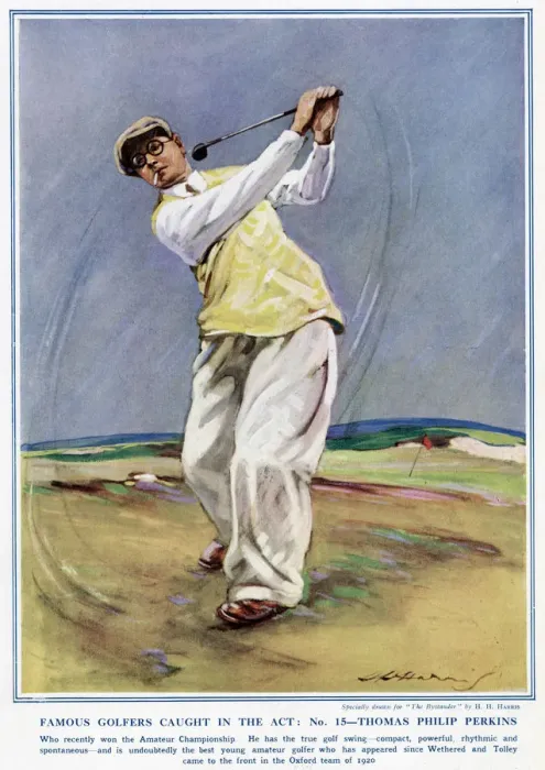 Framed Print : Famous Golfers Caught In The Act. No. 18. Thomas Philip Perk Framed Print : Famous Golfers Caught In The Act. No. 18. Thomas Philip Perk