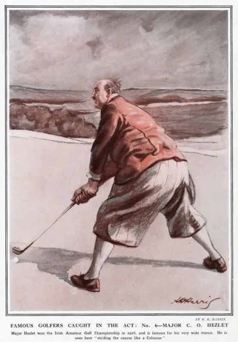 Framed Print : Famous Golfers Caught In The Act. No. 6. Major C. O. Hezlet Framed Print : Famous Golfers Caught In The Act. No. 6. Major C. O. Hezlet