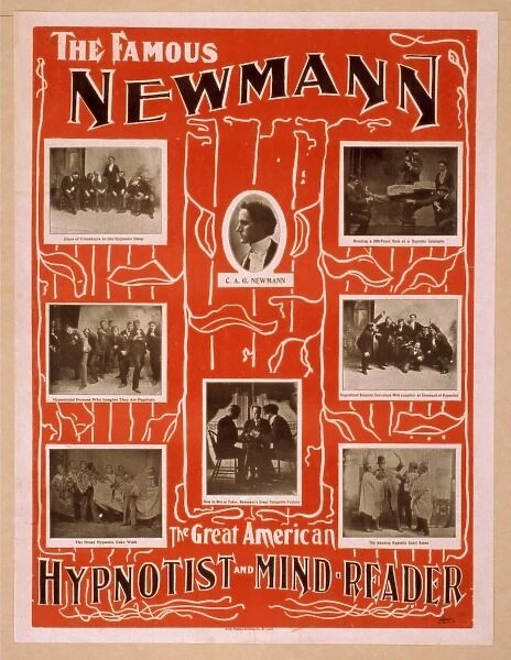 The famous Newmann the great American hypnotist and mind-rea