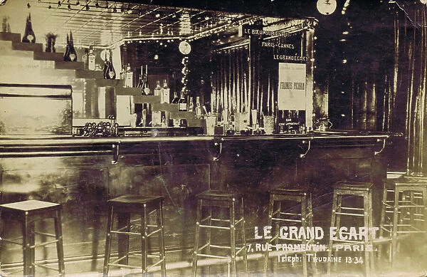 Famous nightclub of Le Grand Ecart, 7 Rue Fromentin, Paris