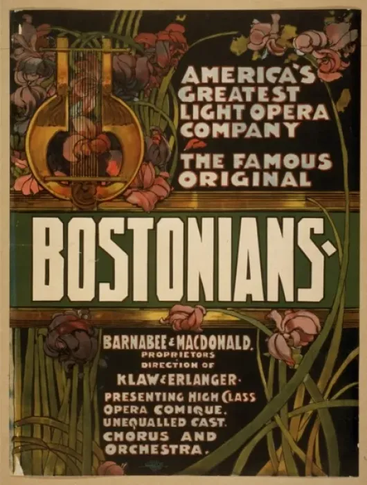 Framed Print : The famous original Bostonians Americas greatest light oper Framed Print : The famous original Bostonians Americas greatest light oper