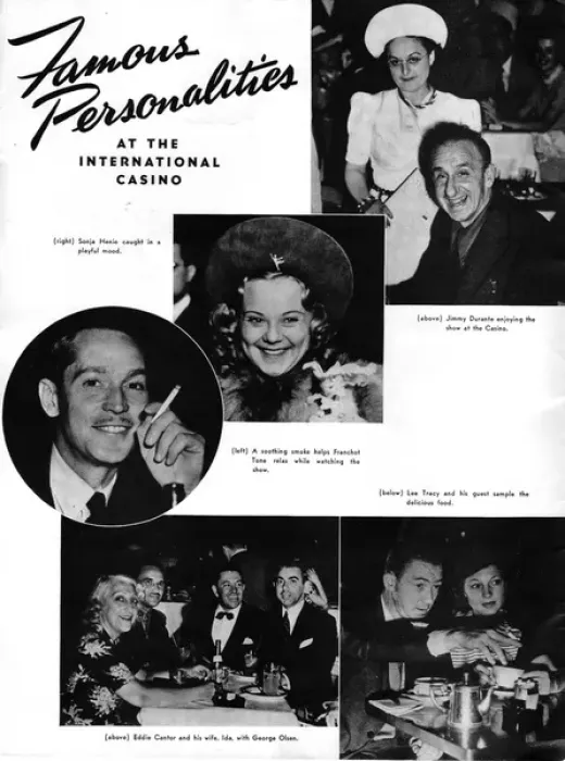 Framed Print : Some of the famous personalities at te International Casino Framed Print : Some of the famous personalities at te International Casino