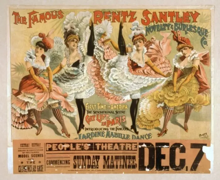Framed Print : The famous Rentz Santley Novelty and Burlesque Co. first tim Framed Print : The famous Rentz Santley Novelty and Burlesque Co. first tim