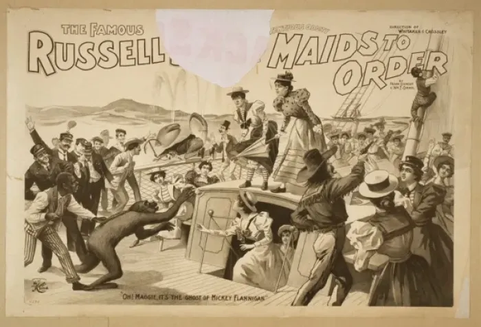 Framed Print : The famous Russell Bros. in the pretentious oddity, Maids to Framed Print : The famous Russell Bros. in the pretentious oddity, Maids to
