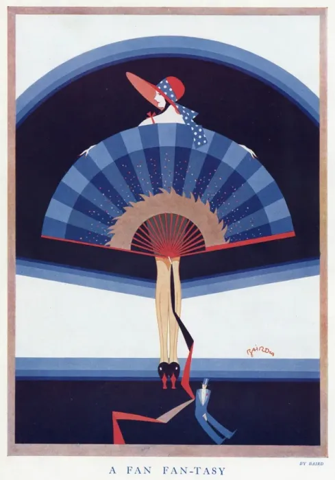 Framed Print : A Fan Fan-tasy. by Baird Framed Print : A Fan Fan-tasy. by Baird
