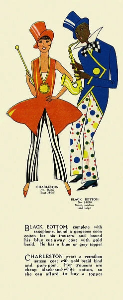 Fancy dress. Leach fancy dress. Charleston. Black Bottom. Date: circa 1927-1930