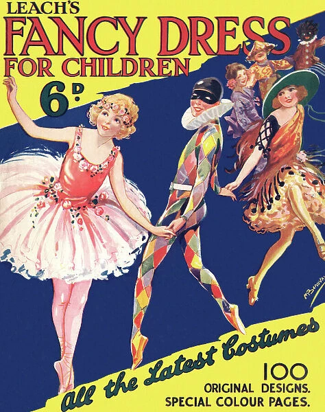 Fancy dress. Leachs Fancy Dress for Children front cover. Artist: M Banuval Date: 1920s