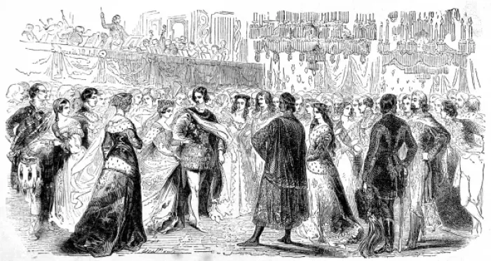 Framed Print : Fancy dress ball held by Queen Victoria in 1842 Framed Print : Fancy dress ball held by Queen Victoria in 1842