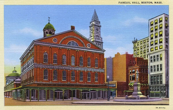 Boston Print of Fanieul Hall