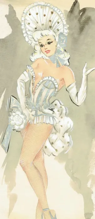 Framed Print : Fanny - Murrays Cabaret Club costume design Framed Print : Fanny - Murrays Cabaret Club costume design