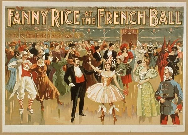 Fanny Rice at the French ball