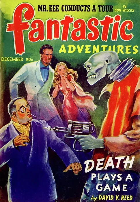 Framed Print : Fantastic Adventures - Death plays a game Framed Print : Fantastic Adventures - Death plays a game