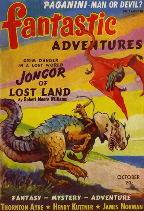 Framed Print : Fantastic Adventures - Jongor of lost Land Framed Print : Fantastic Adventures - Jongor of lost Land