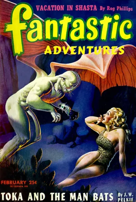 Framed Print : Fantastic Adventures - Toka and the man bats Framed Print : Fantastic Adventures - Toka and the man bats