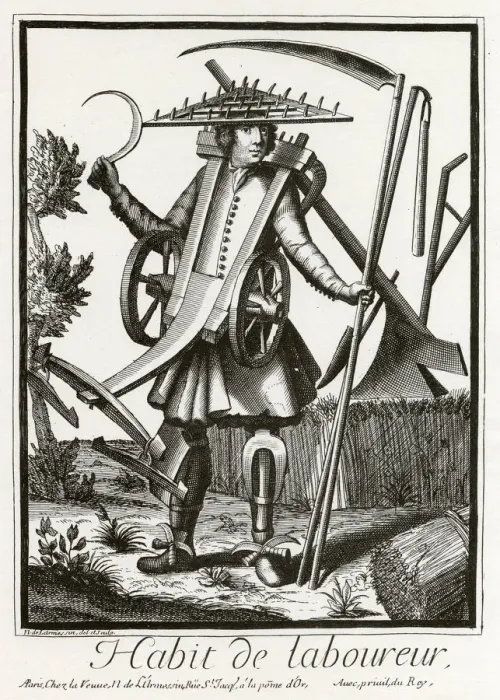 Framed Print : A fantasy farm labourer Framed Print : A fantasy farm labourer
