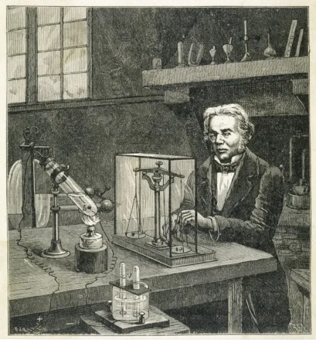 Framed Print : Faraday / Figuier Framed Print : Faraday / Figuier