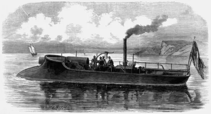 Framed Print : Farcey Gunboat Framed Print : Farcey Gunboat
