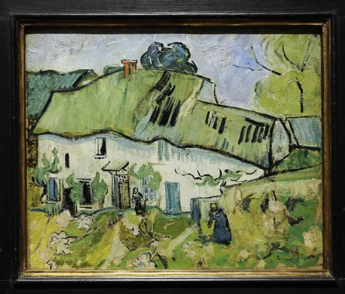 Framed Print : Farm Cottage, 1890, by Vincent van Gogh (1853-1890) Framed Print : Farm Cottage, 1890, by Vincent van Gogh (1853-1890)
