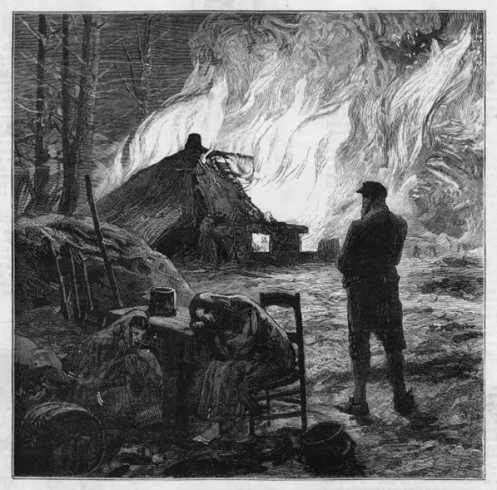 Framed Print : Farm Destroyed Framed Print : Farm Destroyed