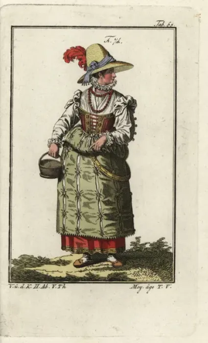 Framed Print : Farm girl from the region near Venice, 16th century Framed Print : Farm girl from the region near Venice, 16th century