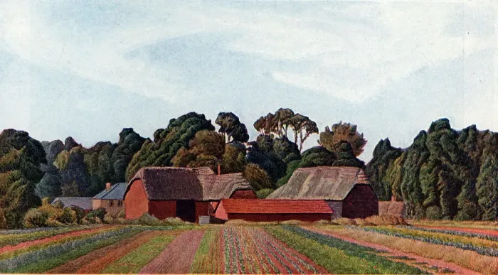 Framed Print : Farm at Holdenhurst, Hampshire Framed Print : Farm at Holdenhurst, Hampshire