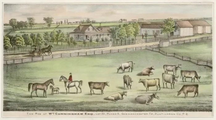 Framed Print : Farm in Quebec Framed Print : Farm in Quebec