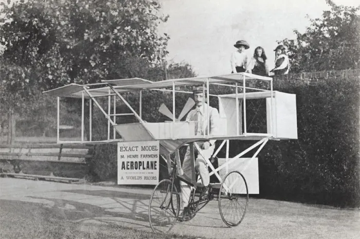 Framed Print : Farman Aeroplane Replica Framed Print : Farman Aeroplane Replica