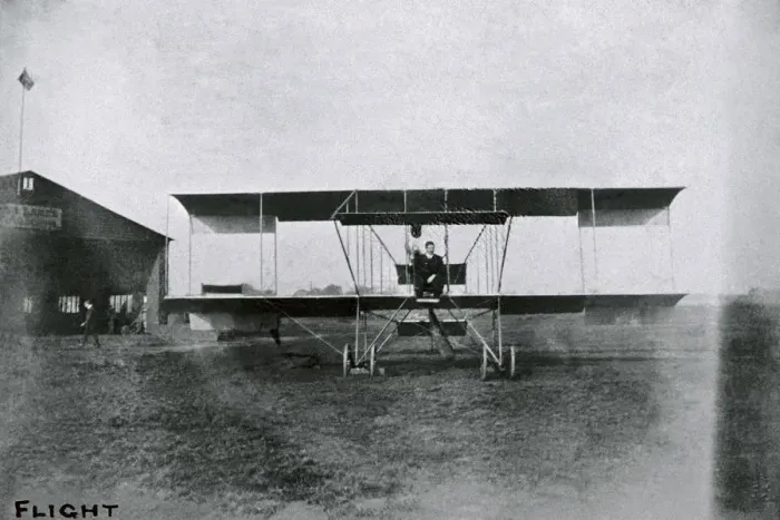 Framed Print : Farman Biplane Framed Print : Farman Biplane