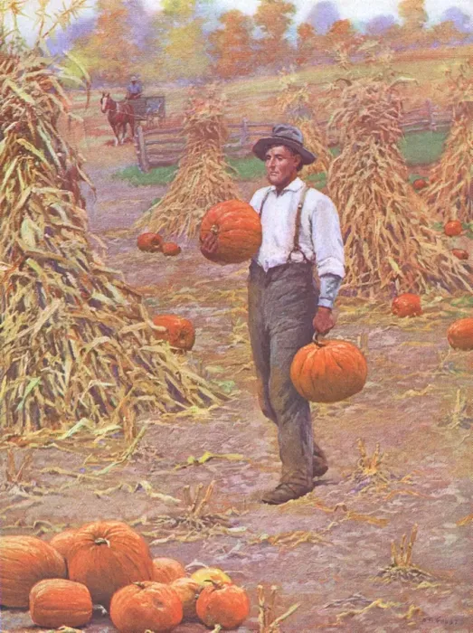 Framed Print : Farmer in Autumn 1906 Framed Print : Farmer in Autumn 1906