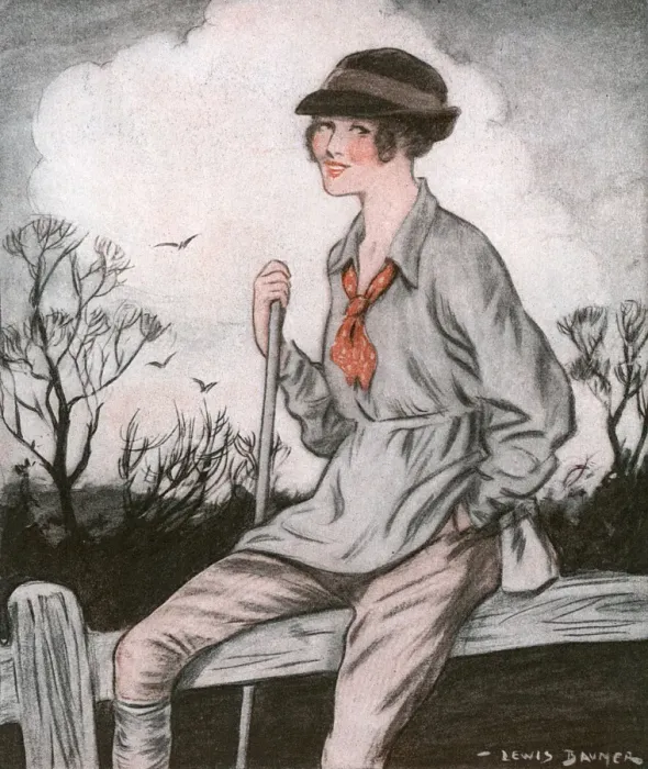 Framed Print : The Farmers Boy by Lewis Baumer Framed Print : The Farmers Boy by Lewis Baumer