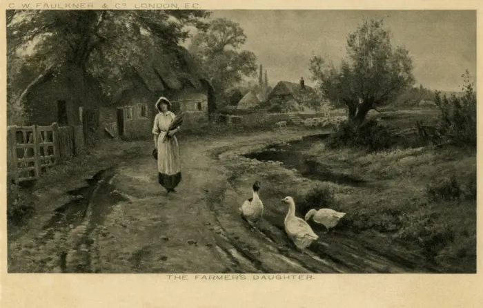 Framed Print : The farmers daughter Framed Print : The farmers daughter