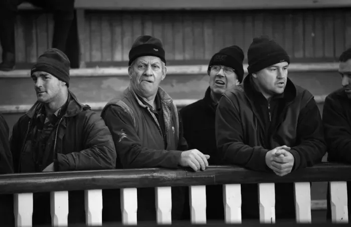 Framed Print : Farmers pull faces at sheep sale, SW Scotland Framed Print : Farmers pull faces at sheep sale, SW Scotland