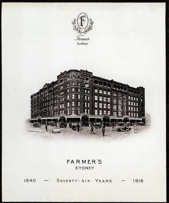 Framed Print : Farmer's Sydney Advertisement Framed Print : Farmer's Sydney Advertisement