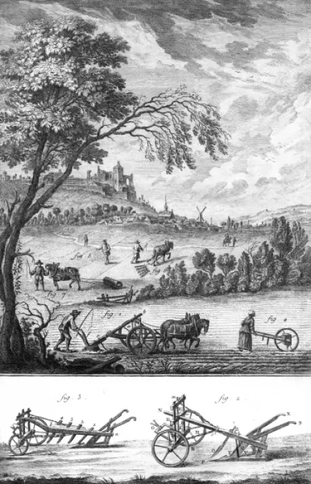 Framed Print : Farming in France 18Th Framed Print : Farming in France 18Th