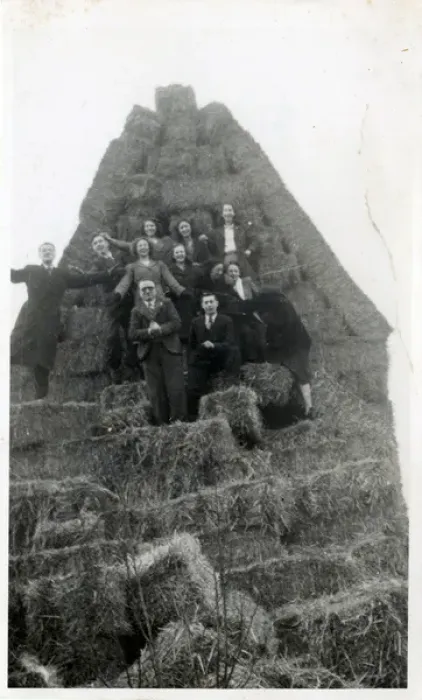 Framed Print : Farming: Giant Haystack Celebration, England Framed Print : Farming: Giant Haystack Celebration, England