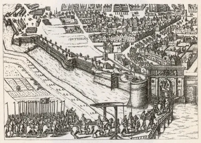 Framed Print : Farnese Enters Antwerp Framed Print : Farnese Enters Antwerp